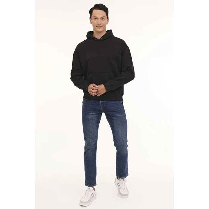 101813171 Lumberjack MB ROS 17HS109 4PR Siyah Erkek Sweatshirt