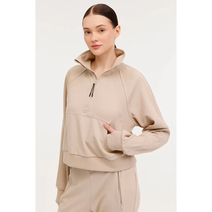 101813585 WL JESSIE 16SS318 4PR Bej Kadın Sweatshirt