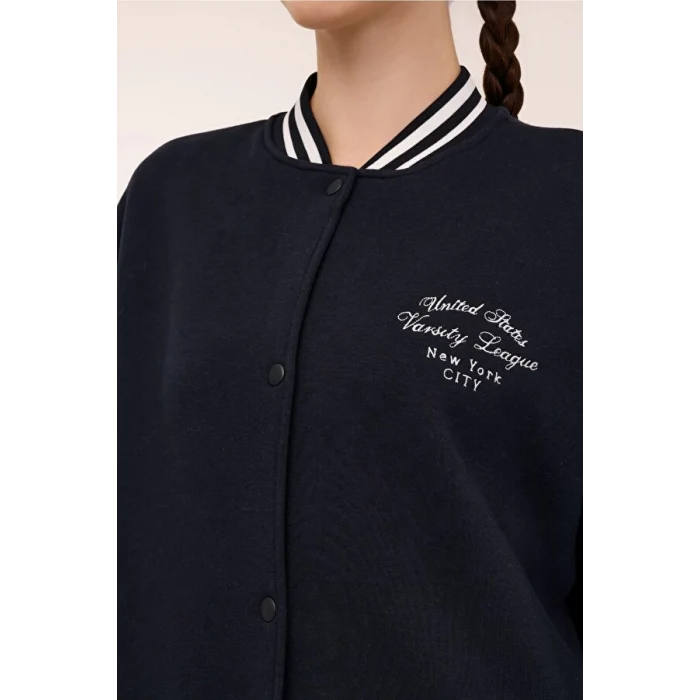 101875897 WL ESTY 18GF956 4PR Lacivert Kadın Eşofman Üstü