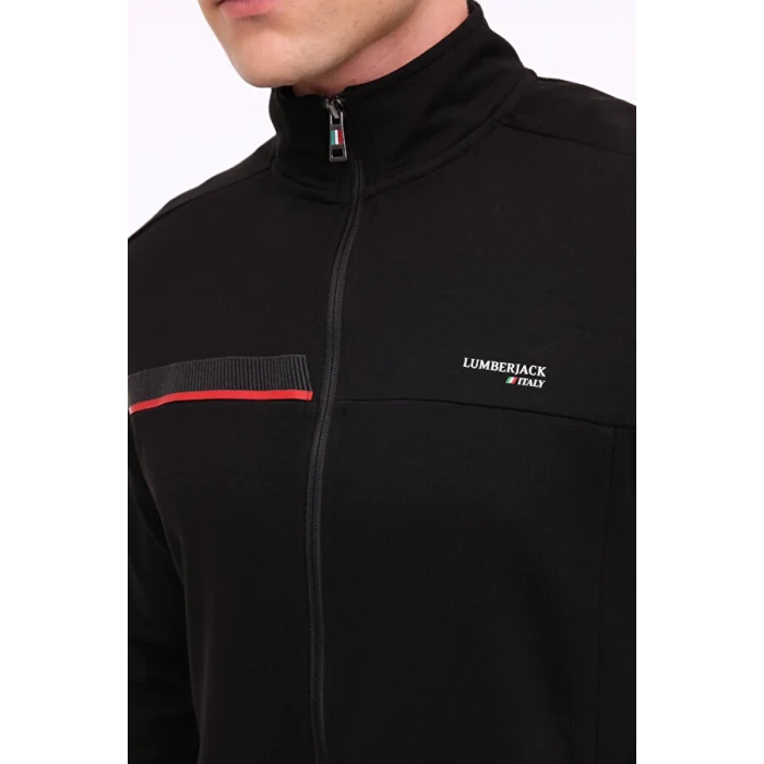 101888071 ML RENATO 18ITL1013 4PR Siyah Erkek Eşofman Üstü