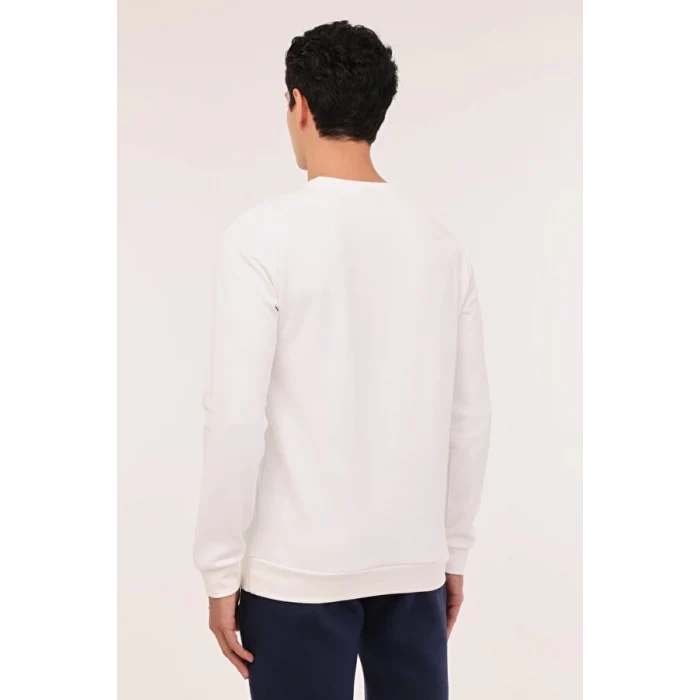 101889538 Lumberjack ML TERRY 16SD4013 4PR Ekru Erkek Sweatshirt