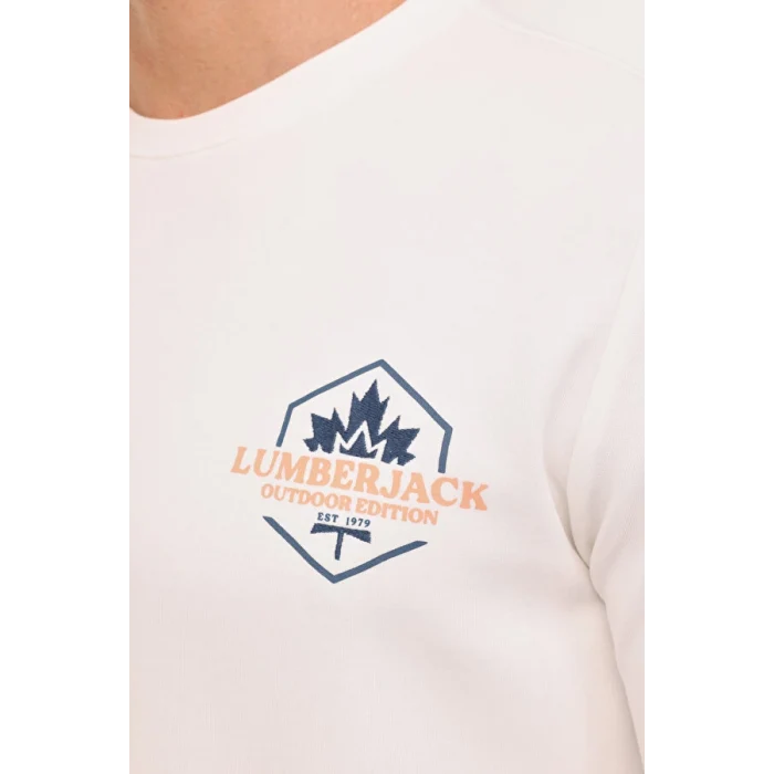 101889538 Lumberjack ML TERRY 16SD4013 4PR Ekru Erkek Sweatshirt