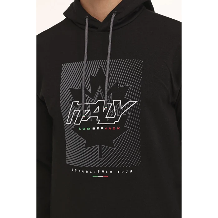 101890982 ML RENATO 17SD1047 4PR Siyah Erkek Sweatshirt