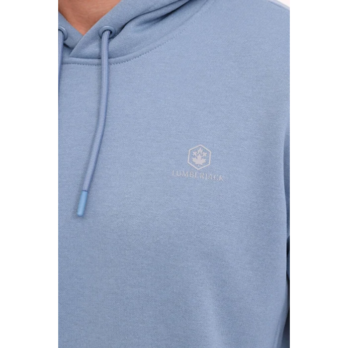 101898502 Lumberjack MB SN04 HOODIE 4PR Mavi Erkek Sweatshirt
