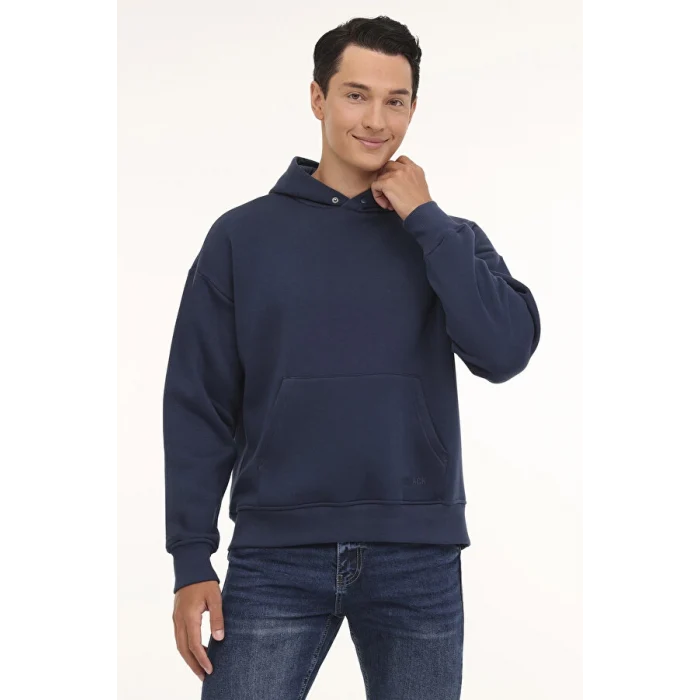 101899129 Lumberjack MB ROS 17HS109 4PR Mavi Erkek Sweatshirt