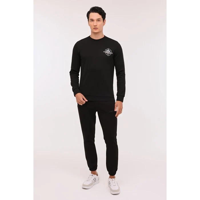 101899884 Lumberjack ML TERRY 16SD4013 4PR Siyah Erkek Sweatshirt