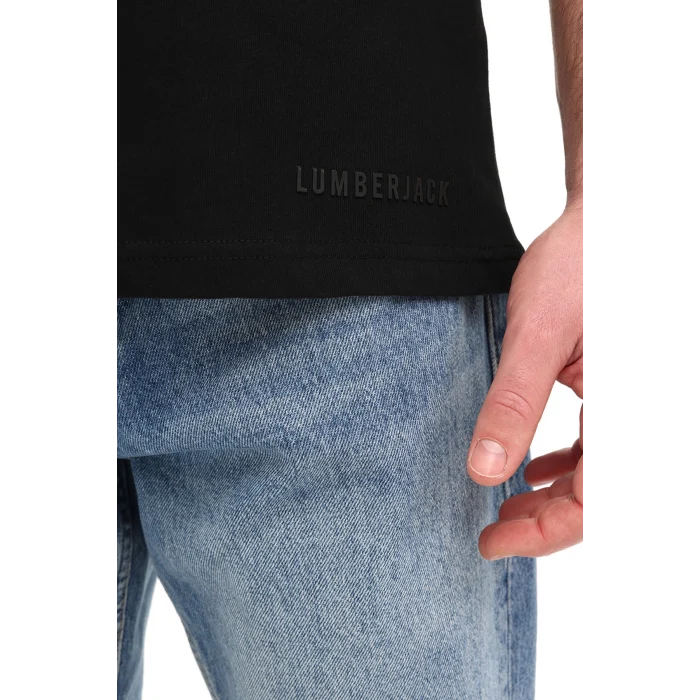 101939558 MB ROS 11HS113 5FX Siyah Erkek Kısa Kol T-Shirt