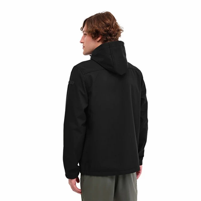 102024254 Lumberjack Softshell New Trend Erkek Siyah Kapüşonlu Ceket 102024254
