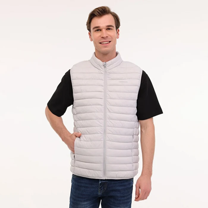 102025660 Lumberjack Star Erkek Gri Dik Yaka Yelek 102025660