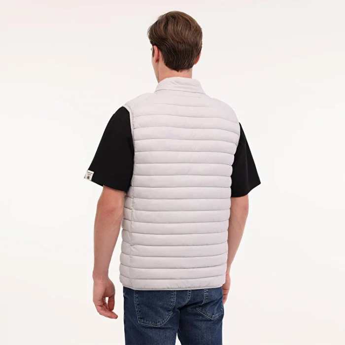 102025660 Lumberjack Star Erkek Gri Dik Yaka Yelek 102025660