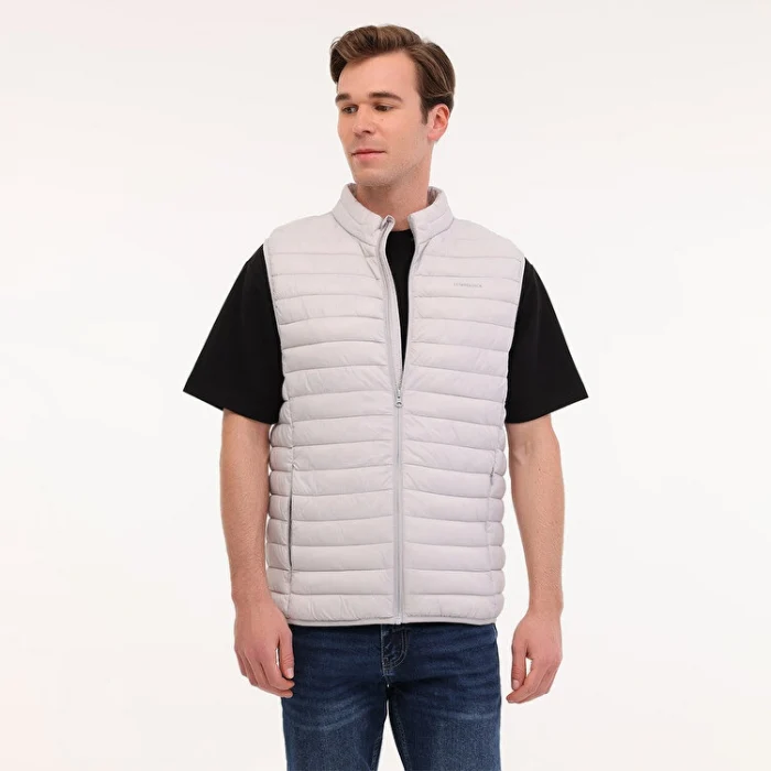 102025660 Lumberjack Star Erkek Gri Dik Yaka Yelek 102025660