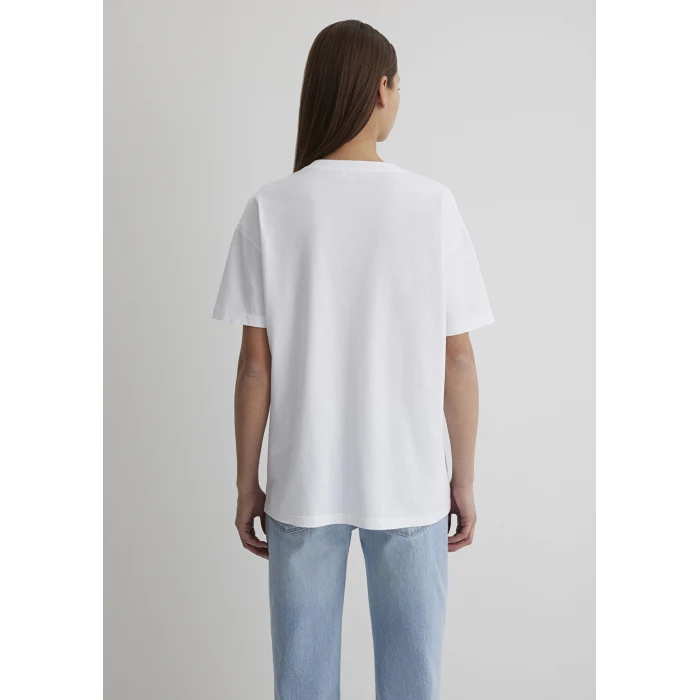 1612457-620 Miav Baskılı Beyaz Tişört