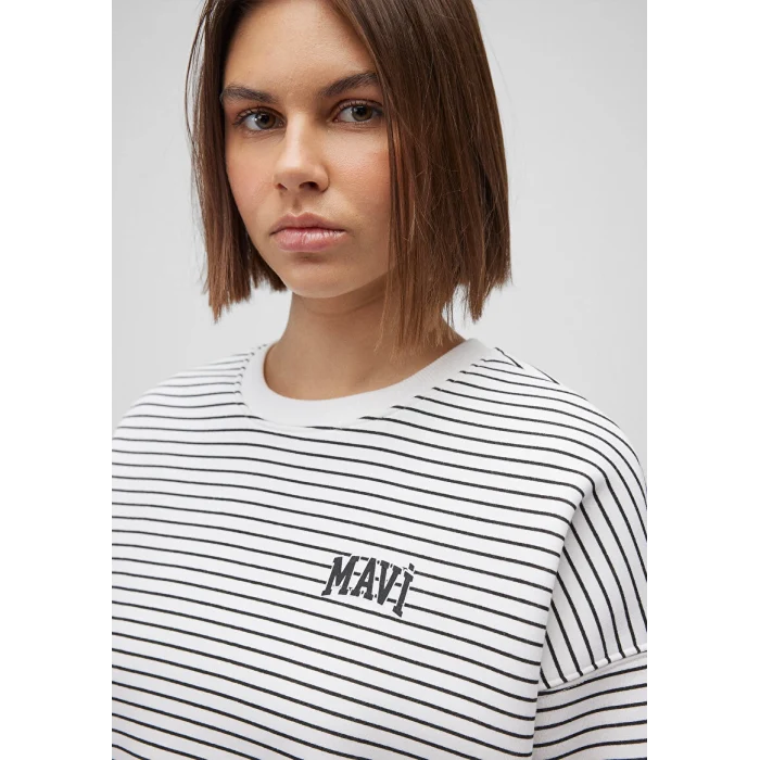 1S10100-85386 MAVİ BASKILI SWEATSHIRT