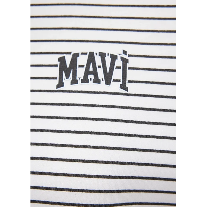 1S10100-85386 MAVİ BASKILI SWEATSHIRT