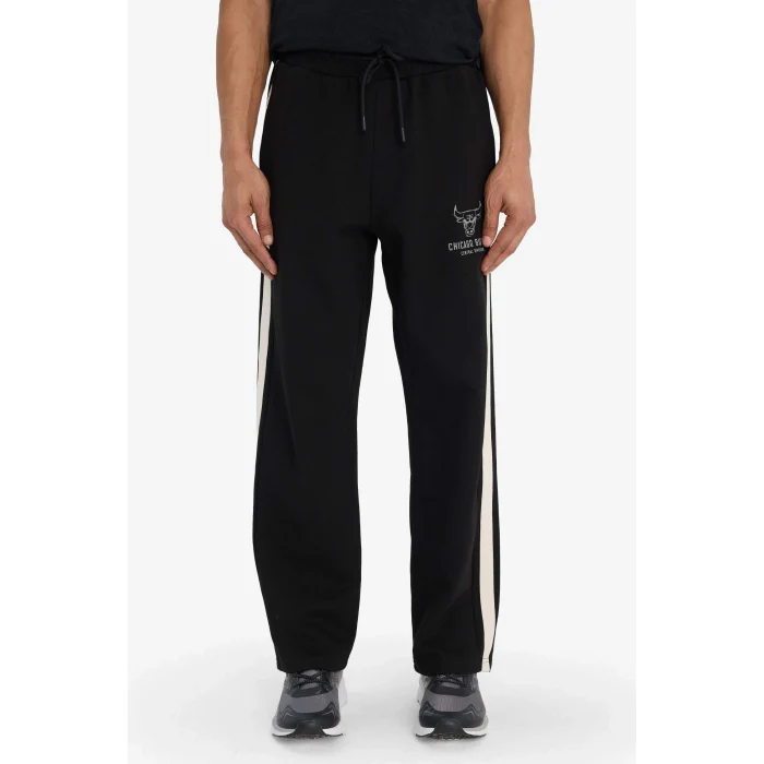 Defacto G5015AXBK81 Siyah NBA Chicago Bulls Relax Fit Jakarlı Jogger