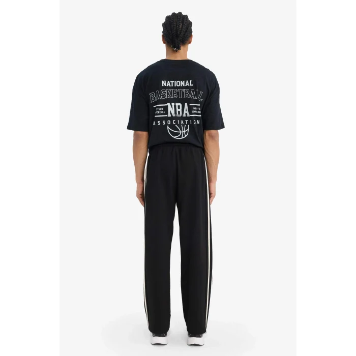 Defacto G5015AXBK81 Siyah NBA Chicago Bulls Relax Fit Jakarlı Jogger