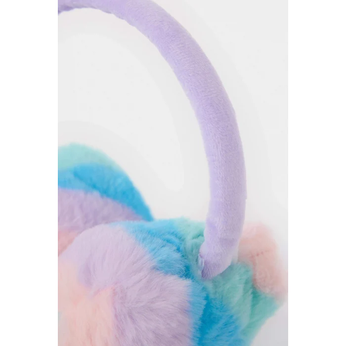 Defacto C7674A8KR1 Çok Renkli Pelüş Kulaklık Kız Çocuk