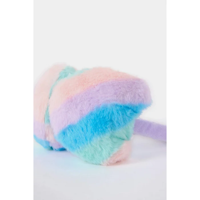 Defacto C7674A8KR1 Çok Renkli Pelüş Kulaklık Kız Çocuk