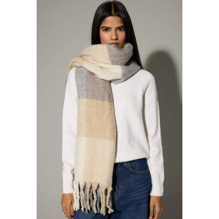 Defacto F3431AXGR2 Gri Kadın Atkı