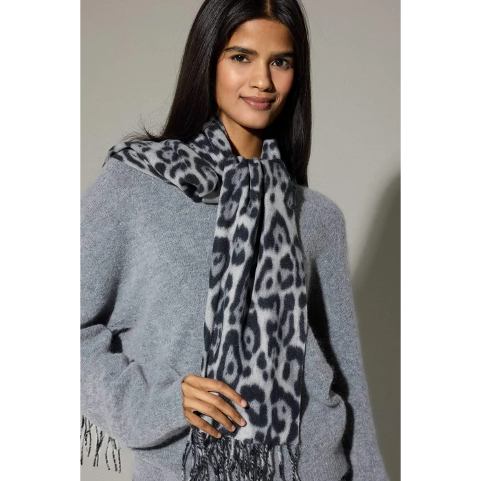 Defacto F3425AXBK26 Siyah Kadın Desenli Atkı