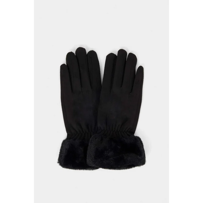 Defacto R7076AZBK27 Siyah Kadın Eldiven