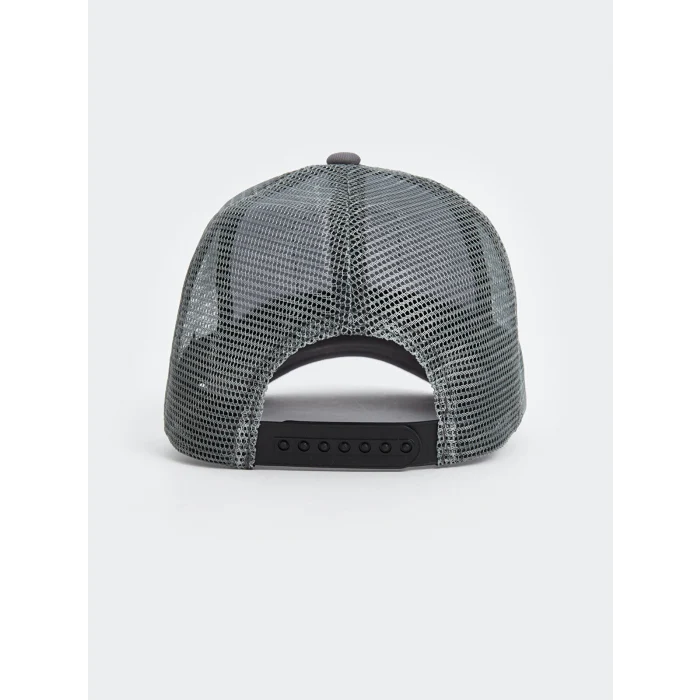 LCW ACCESSORIES Antrasit Nakışlı Erkek Kep Şapka