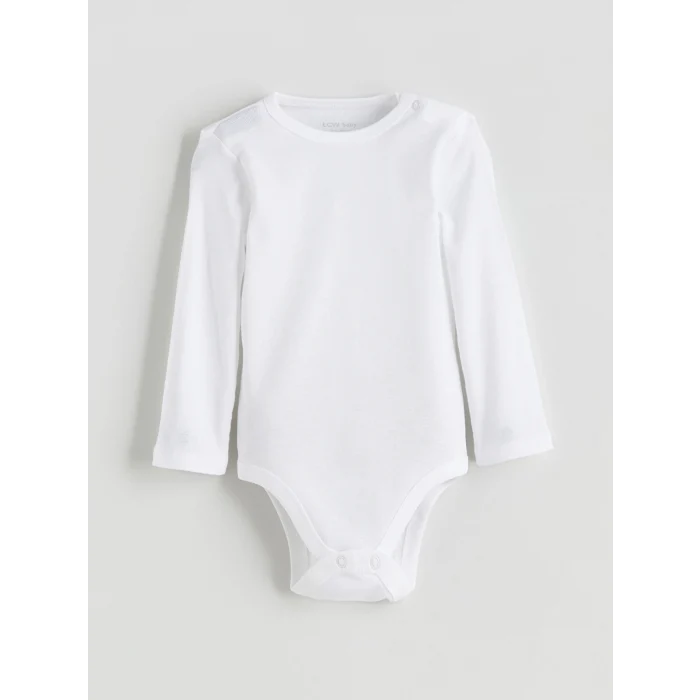 LCW baby Ekru Basic Erkek Bebek Çıtçıtlı Body 2li