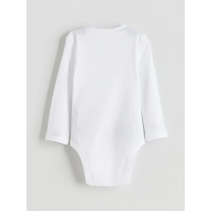 LCW baby Ekru Basic Erkek Bebek Çıtçıtlı Body 2li