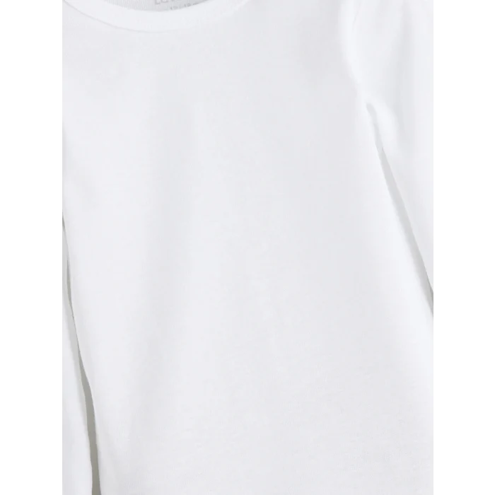 LCW baby Ekru Basic Erkek Bebek Çıtçıtlı Body 2li