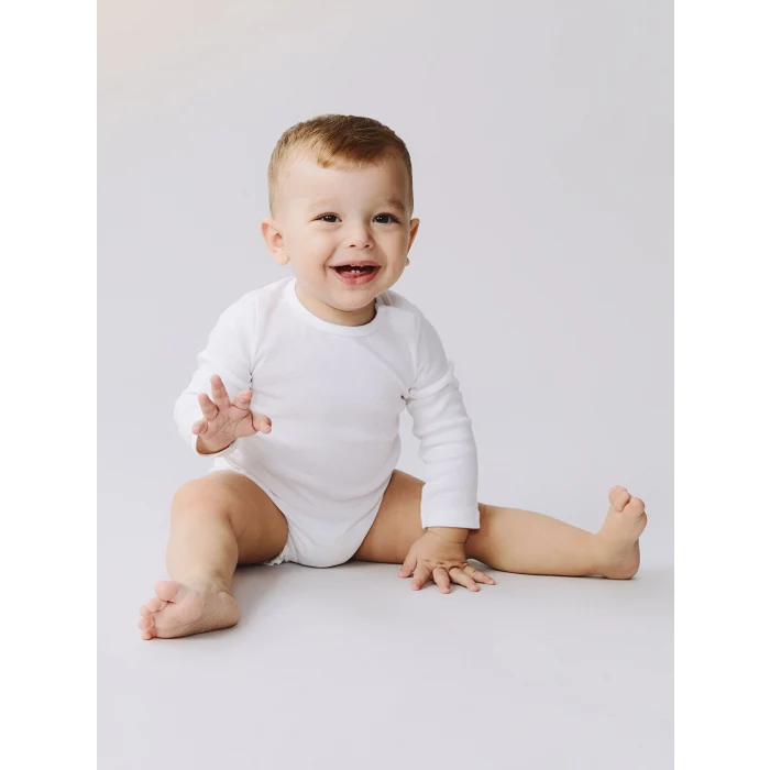LCW baby Ekru Basic Erkek Bebek Çıtçıtlı Body 2li