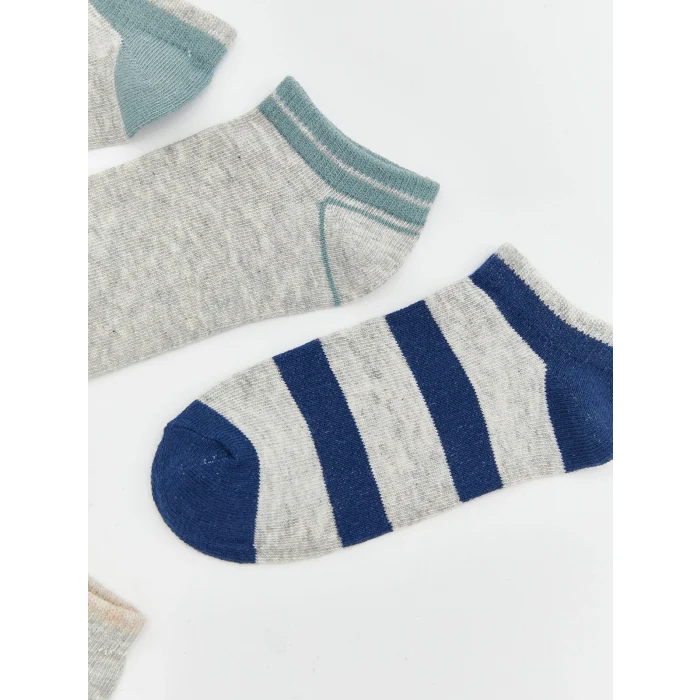 LCW Kids Karışık Çizgili Erkek Çocuk Patik Çorap 5li