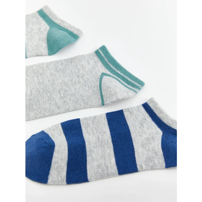 LCW Kids Karışık Çizgili Erkek Çocuk Patik Çorap 5li