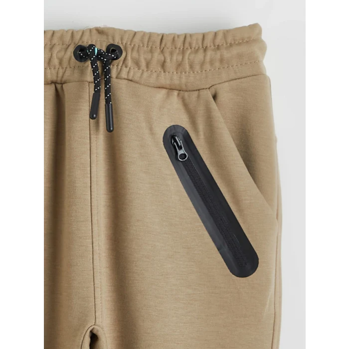 LCW Kids Bej Beli Lastikli Erkek Çocuk Jogger Eşofman Altı