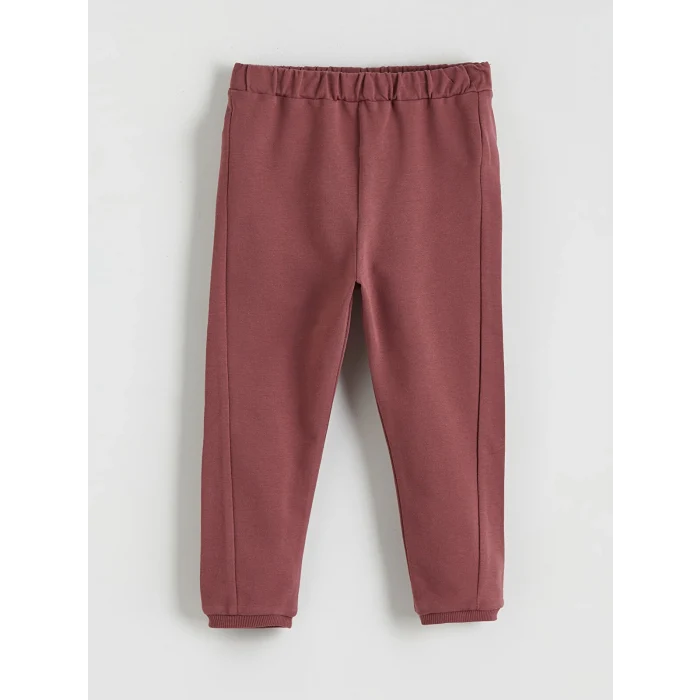 LCW baby Pembe Beli Lastikli Erkek Bebek Jogger Eşofman Alt