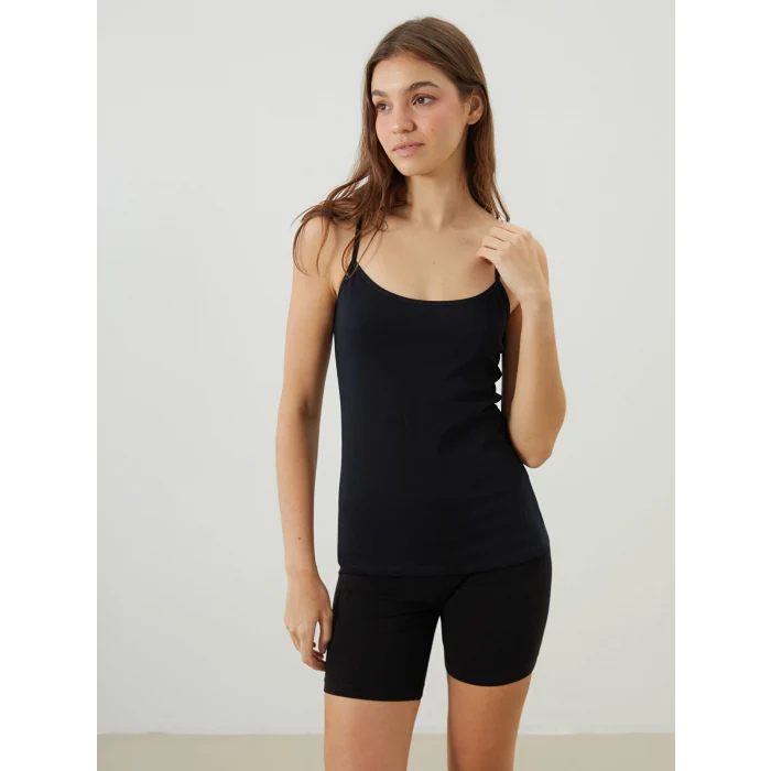 LCW DREAM Siyah U Yaka Askılı Kadın Atlet