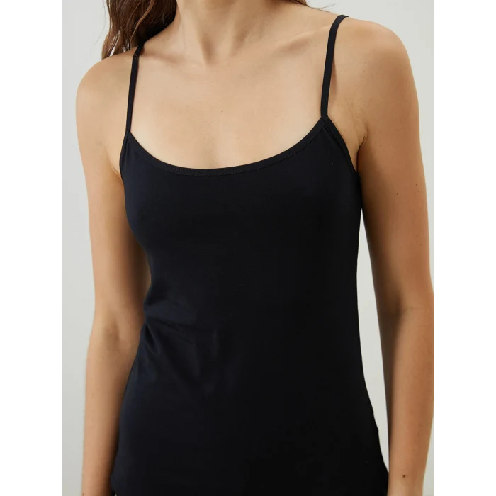 LCW DREAM Siyah U Yaka Askılı Kadın Atlet