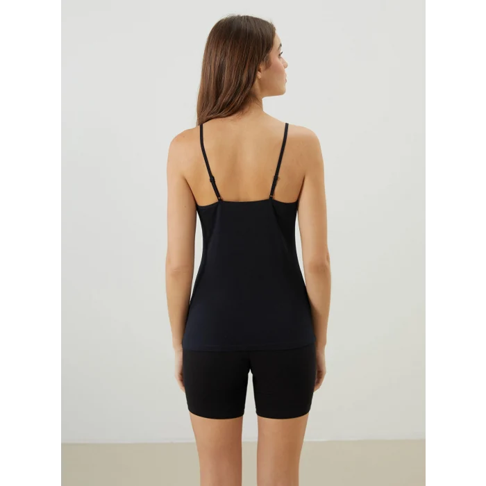 LCW DREAM Siyah U Yaka Askılı Kadın Atlet