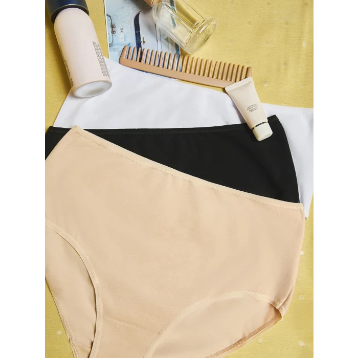 LCW DREAM Siyah Düz Klasik Külot 3lü