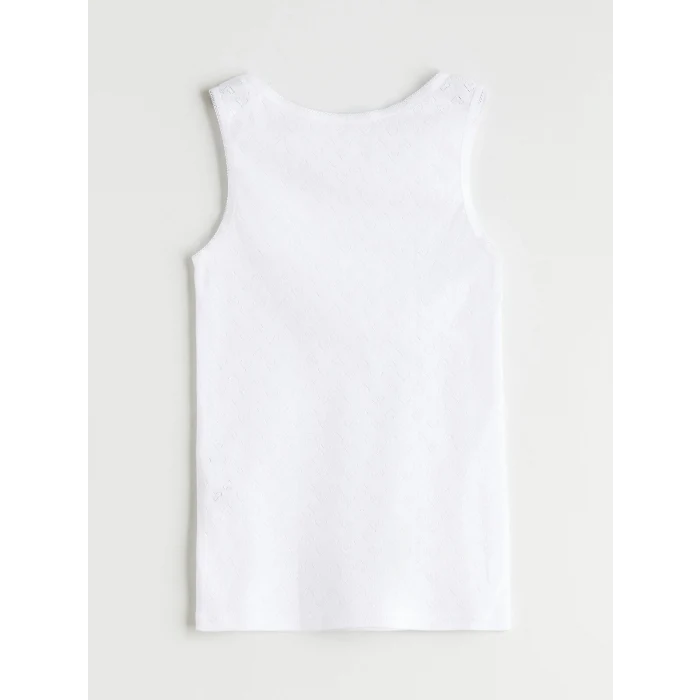 LCW Kids Beyaz Bisiklet Yaka Kız Çocuk Atlet 2li