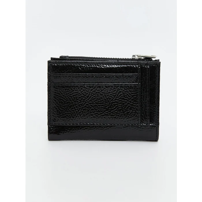 LCW ACCESSORIES Siyah Deri Görünümlü Kadın Cüzdan