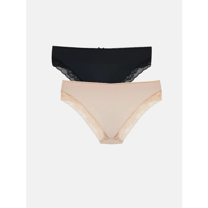 LCW DREAM Pembe Dantel Detaylı Bikini Külot 2li