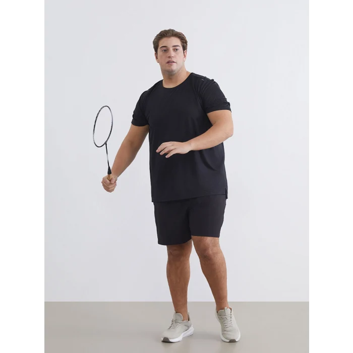 XSIDE ACTIVE Siyah Standart Kalıp Erkek Spor Şort