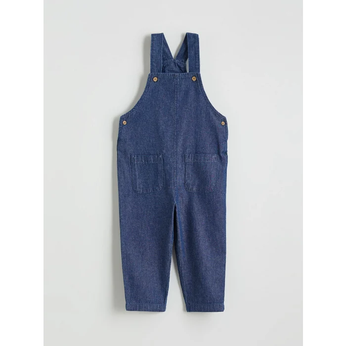 LCW baby İndigo Erkek Bebek Salopet ve Tişört