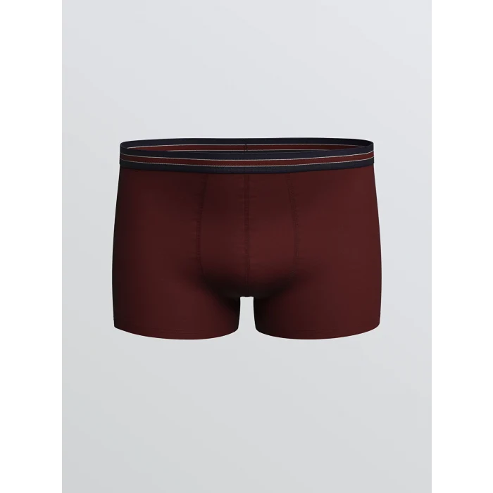 LC WAIKIKI Bordo Standart Kalıp Pamuklu Esnek Erkek Boxer 3lü
