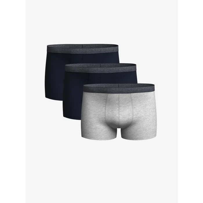 LC WAIKIKI Lacivert Standart Kalıp Pamuklu Esnek Erkek Boxer 3lü
