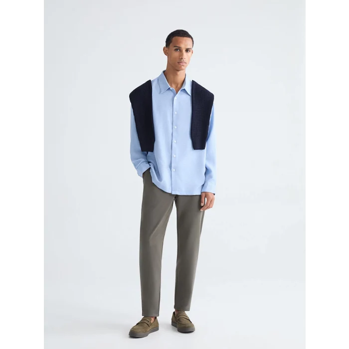 LCW Vision Mavi Rahat Kalıp Erkek Gömlek