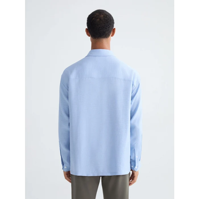 LCW Vision Mavi Rahat Kalıp Erkek Gömlek