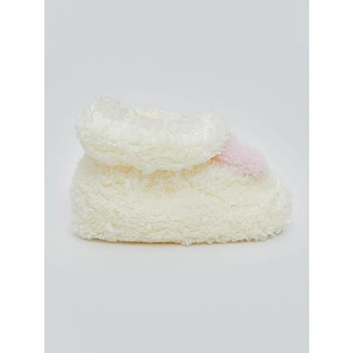 LCW STEPS Ekru Kız Bebek Ev Botu Panduf