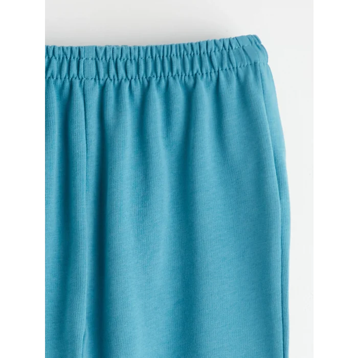 LCW baby Ekru Bisiklet Yaka Erkek Bebek Sweatshirt ve Eşofman Altı