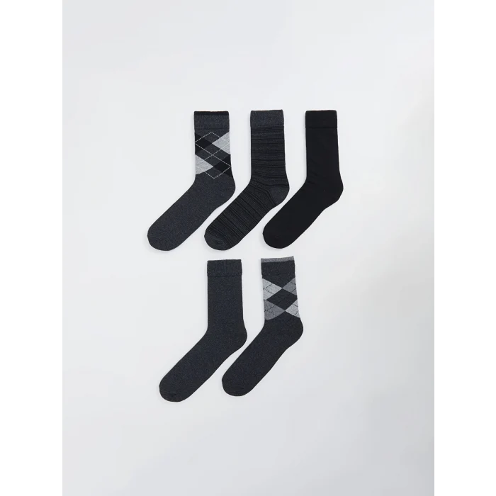 LCW ACCESSORIES Karışık Desenli Erkek Soket Çorap 5li